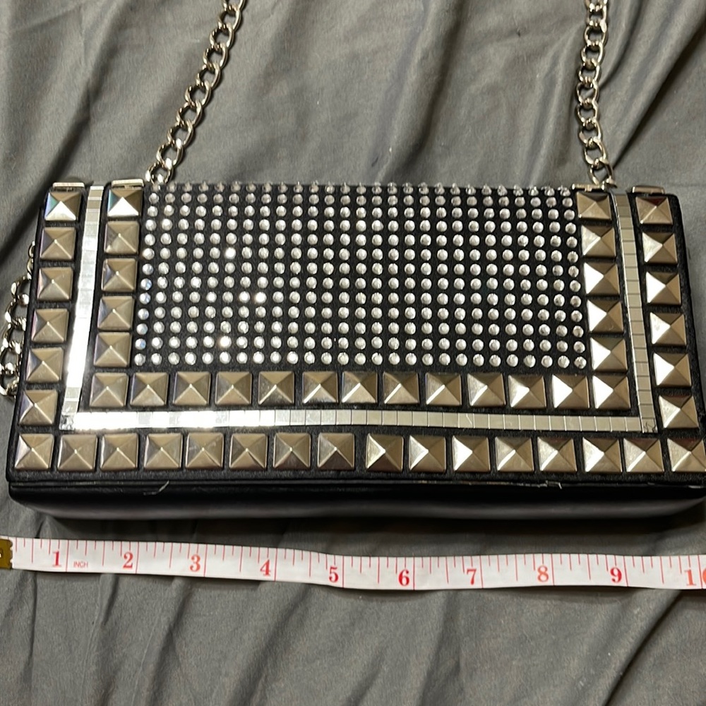 Beautiful studded bling crossbody clutch